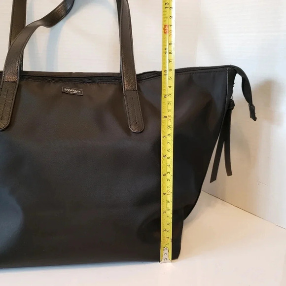 Botkier  New York Large Black Polyester/Vegan Leather Trim Tote Bag. - Picture 8 of 10